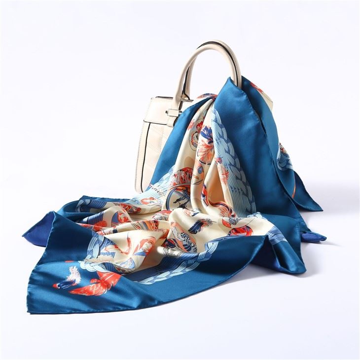 Custom Reversible Design With Different Color Silk Scarves