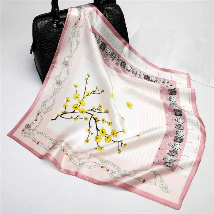 Fashion Custom Design Square Silk Scarves 100% Silk Scarf