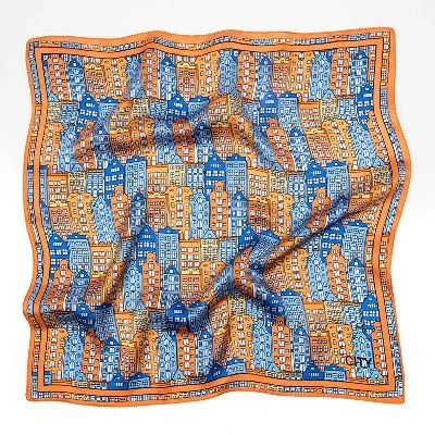 New Silk Square Scarf Mulberry Silk Scarf Girls Satin Printed Scarf
