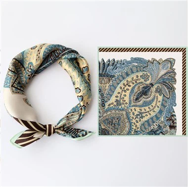 Kohandatud digitaaltrükis Square Silk Bandana